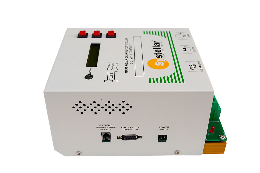 MPPT 12V/24V Solar Charge Controller  Voc 85V - Systellar CC-MPPT-Compact-100